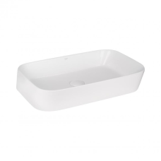 Раковина накладна Scorpio 550х390х120 мм, White, прямокутна, без донного клапана QT14112243WN Qtap