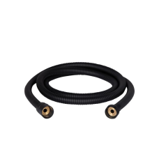 Душовий шланг Hadice неіржавкої сталі гайка-конус 1/2 160 см. Black Qtap