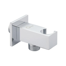 Qtap Spojeni Під“єднання з тримачем для шланга прямокутне QTCRMBH130 Chrome (Fixsit)