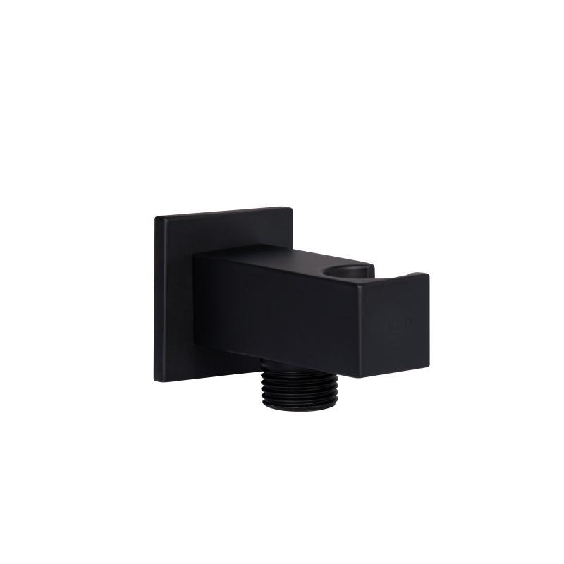 Під“єднання Fixsit 025 для душового шланга з тримачем для лійки Black Qtap