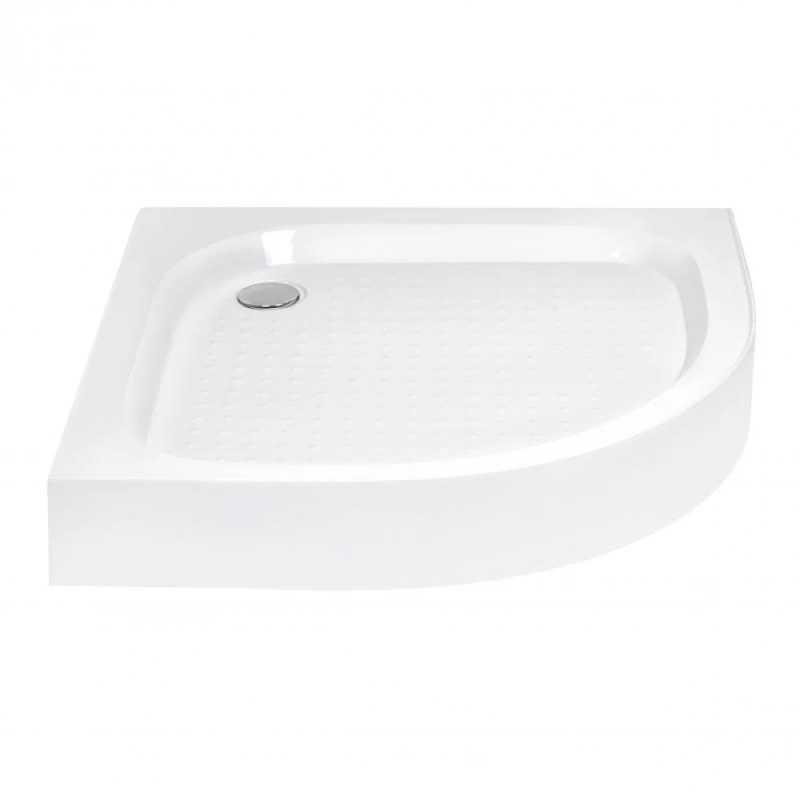 Lidz Kapielka Душовий піддон ST90x90x14, низький, напівкруглий, діаметр слива 52 мм