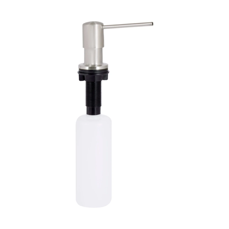 LK118 Дозатор для мийного засобу Brushed Steel, круглий LDLK118BRU464
