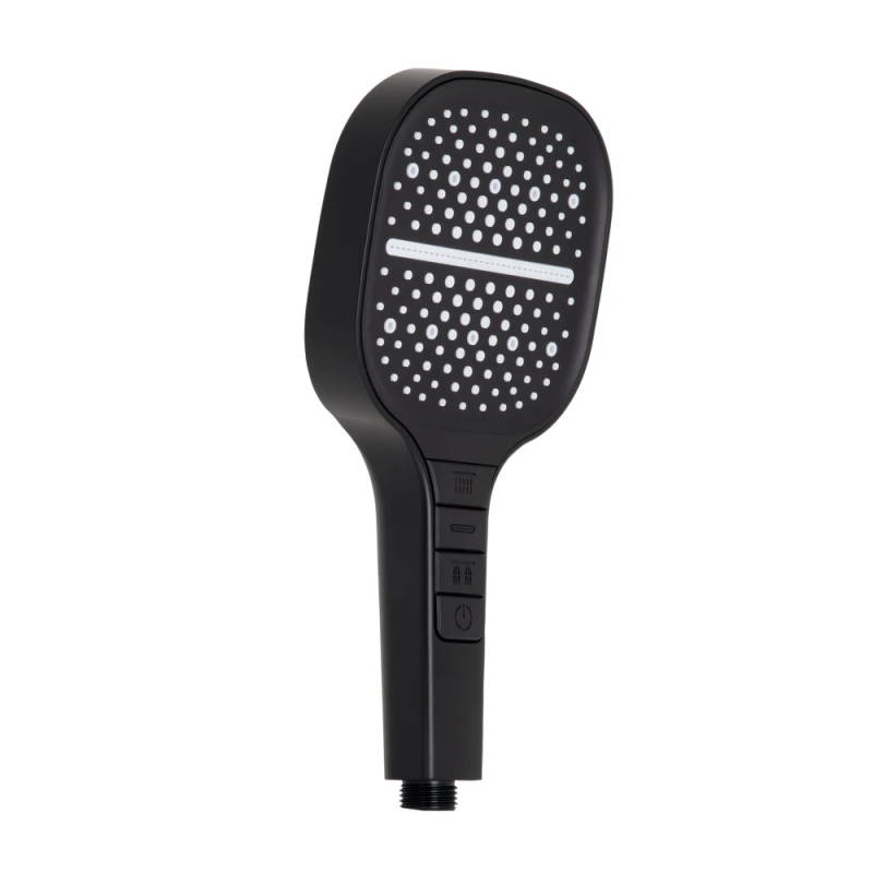 Qtap Rucni Лійка для ручного душу 130x130 мм, Matt Black округла QTRUC125BLM45957