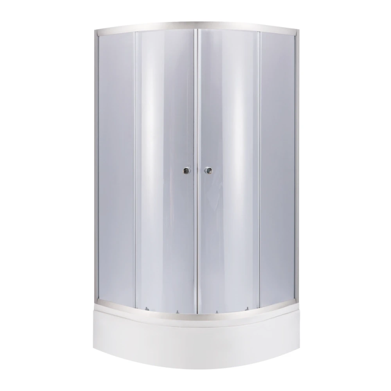Lidz Набор: Душевая кабина Latwa SC90x90.SAT.MID.GR+ Душевой поддон Kapielka ST90x90x26 с панелью