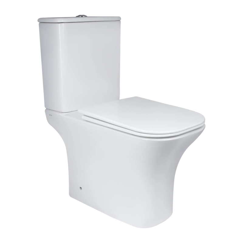 Presto Quadro Унітаз підлоговий Rimless 650×340×790 мм, White, із сидінням Slim Duroplast/Soft-close/Quick R