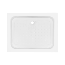 Lidz Душовий піддон KAPIELKA ST100x80х14 низький, прямокутний, діаметр слива 52 мм