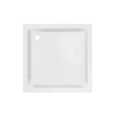 Lidz Душовий піддон MAZUR ST90x90x16, низький, квадратний, акриловий + ніжки, діаметр слива 52 мм