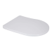 Напольный унитаз Vlasta Ultra Quiet 660x360x800 мм, White, с сиденьем Slim Duroplast/ Soft-close/ Quick Release QT28228300W Qtap