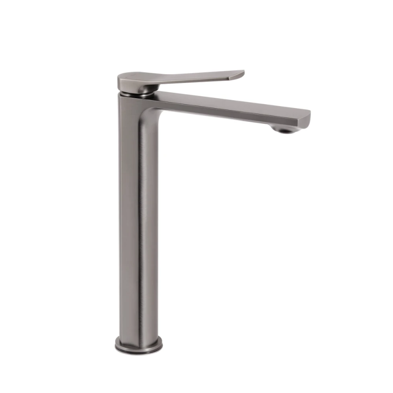 Qtap Slavonice Змішувач для раковини високий Gunmetal Black PVD (k35) QTSLA269GMB45925