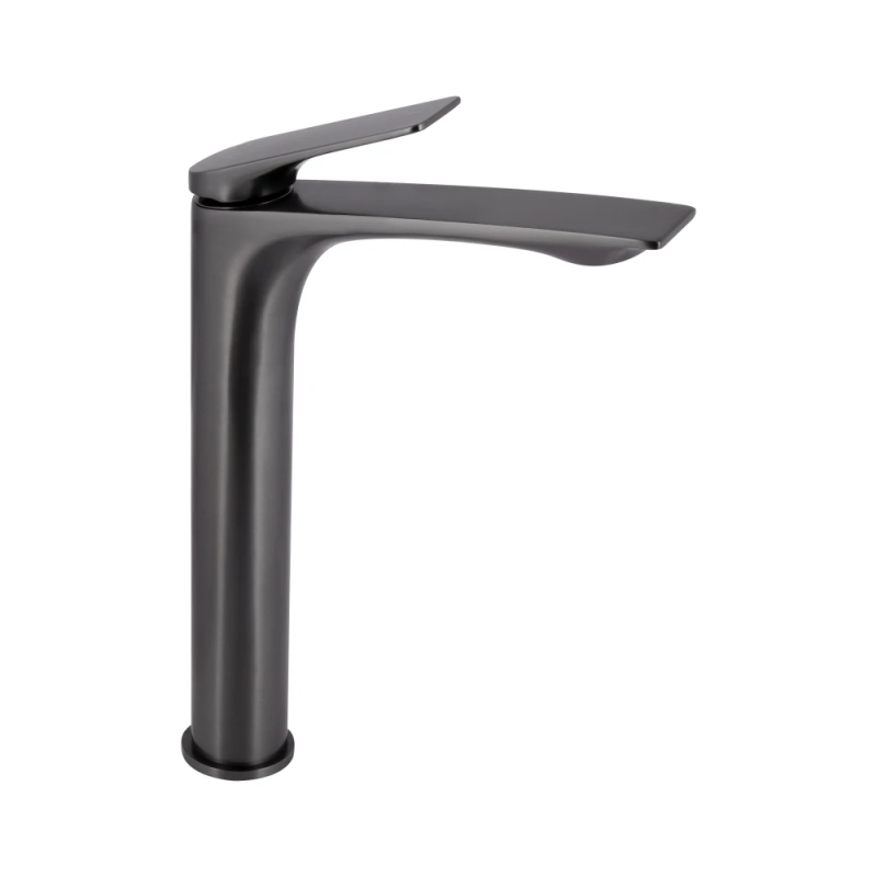 Qtap Vlasta New Змішувач для раковини високий Gunmetal Black PVD (k35) QTVLA269GMB45653