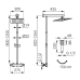 Душовий гарнітур Ferro Trevi NP75SQ-TRV7U