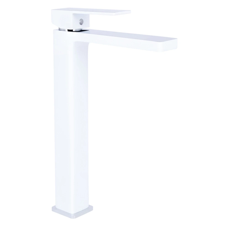 Qtap Gemini Змішувач для раковини високий Chrome/White (k35) QTGEM269CRW45679