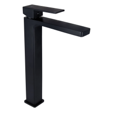 Змішувач для раковини високий Qtap Gemini Black Matt