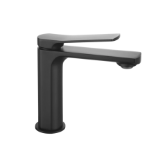 Qtap Slavonice Змішувач для раковини низький Matt Black (k35) QTSLA1042103B