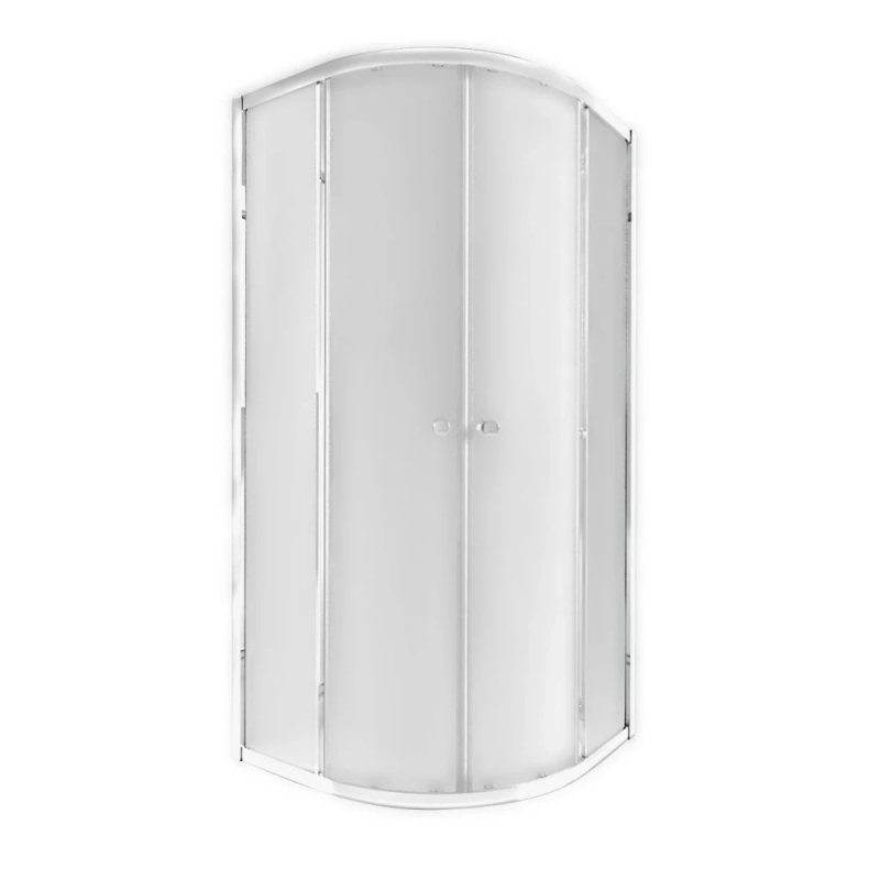 Qtap Presto Душова кабіна CRM1088AP5, 80x80 см, напівкругла, скло 5 мм Pear, розсувна, без піддона