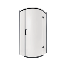 Qtap Virgo Душова кабіна BLA1099AC8, 90x90 см, напівкругла, скло 8 мм Clear, CalcLess, двостулкова, без піддо