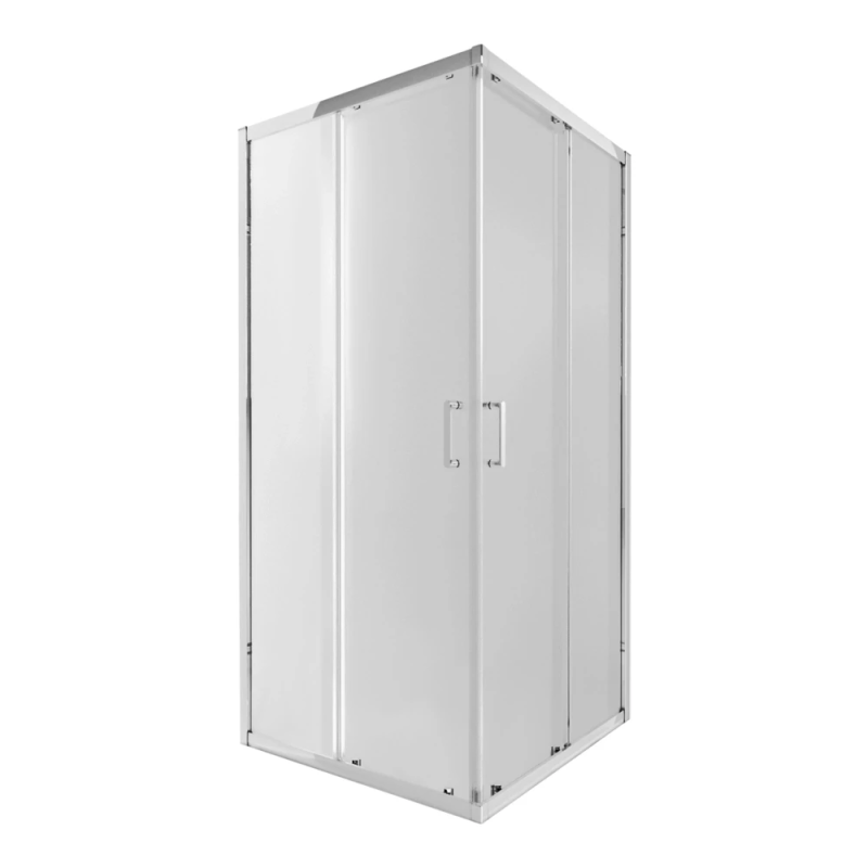 Qtap Taurus Душова кабіна CRM1011SC6,100x100 см,квадратна,скло 6 мм Clear, CalcLess, розсувна,без піддона