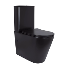 Qtap Scorpio Унитаз напольный Ultra Quiet 660×360×855 мм, Matt Black, с сиденьем Slim Duroplast / Soft-close / Quick Release QT142