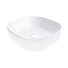 Qtap Kolibri Раковина накладна 425x425x140 мм, White, квадратна, без донного клапана QT1011K396WN