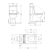 Qtap Kalao Унітаз підлоговий Rimless 660×360×820 мм, White, із сидінням Slim Duroplast/Soft-close/Quick Rele
