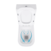 Qtap Nando Унітаз підлоговий Rimless 620×345×800 мм, White, із сидінням Slim Duroplast/Soft-close/Quick Rele