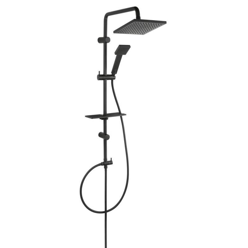 Душовий гарнітур Ferro SQUERTO LUX NP24-BL