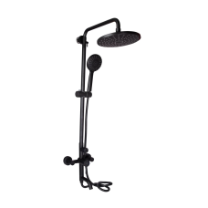 Lidz Aria 1030 Душова система для кабіни Black (k35) на три споживачі (з виливом) LDARI1030BLA43373